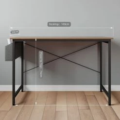 Dripex Bureau Informatique Avec Sac De Rangement En Tissu - Bureau D'ordinateur Table D’étude - Postes De Travail Pour Chambre Bureau Domicile 100x50x74cm Couleur Noyer 10 Dripex Bureau Informatique Avec Sac De Rangement En Tissu - Bureau D'ordinateur Table D’étude - Postes De Travail Pour Chambre Bureau Domicile 100x50x74cm Couleur Noyer -France Bureau Soldes 2022 55390878 4