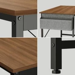 Dripex Bureau Informatique Avec Sac De Rangement En Tissu - Bureau D'ordinateur Table D’étude - Postes De Travail Pour Chambre Bureau Domicile 100x50x74cm Couleur Noyer 11 Dripex Bureau Informatique Avec Sac De Rangement En Tissu - Bureau D'ordinateur Table D’étude - Postes De Travail Pour Chambre Bureau Domicile 100x50x74cm Couleur Noyer -France Bureau Soldes 2022 55390878 5