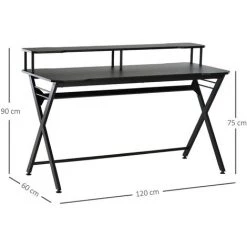 MH Bureau Gaming QUIZZ Noir -France Bureau Soldes 2022 55413550 3