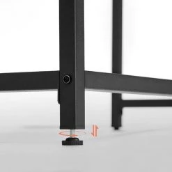 VASAGLE Bureau, Table, Poste De Travail, 80 X 50 X 75 Cm, Pour Bureau, Salon, Chambre, Assemblage Simple, Métal, Style Industriel, Grège Et Noir Par SONGMICS LWD038B02 - Grège Et Noir -France Bureau Soldes 2022 55482081 4