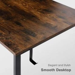 Homfa 100cm Petit Bureau D'ordinateur, Bureau Informatique, Bureau Avec Rangement,Table D'ordinateur, Table De Bureau Rustique, Bureau à Domicile, Moderne, Montage Facile(100 X 50 Cm, Marron Rustique) -France Bureau Soldes 2022 55578172 4