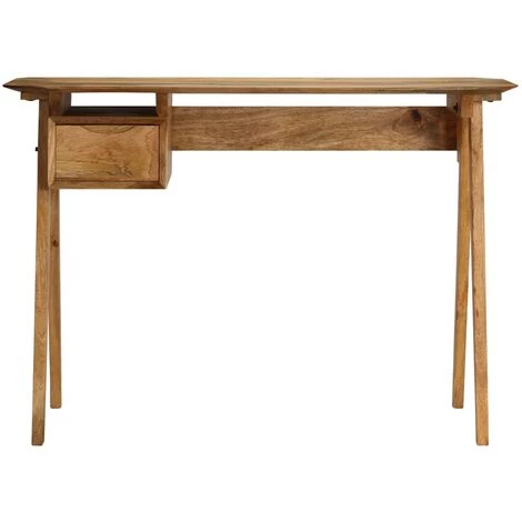 TRUE DEAL Bureau 110 X 50 X 76 Cm Bois De Manguier Massif 5 TRUE DEAL Bureau 110 X 50 X 76 Cm Bois De Manguier Massif – Image 3
