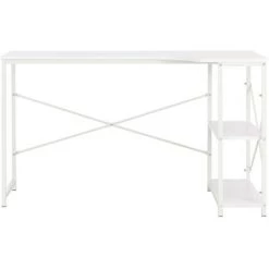 INLIFE Bureau D'ordinateur Blanc 120 X 72 X 70 Cm -France Bureau Soldes 2022 55639874 3