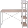 INLIFE Bureau Avec Bibliothèque à 4 Niveaux Couleur Chêne -France Bureau Soldes 2022 55639950 1