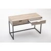ASUPERMALL Bureau D'ordinateur Bureau D'ordinateur Portable PC Avec 2 Tiroirs, Plateau En Bois Naturel Et Support De Structure En Acier Inoxydable, Structure En Bois -France Bureau Soldes 2022 55665766 1