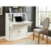 VENTE-UNIQUE.COM Secrétaire En Pin Et MDF - Coloris : Blanc - CLEORE - Blanc -France Bureau Soldes 2022 55881214 1