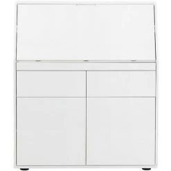 VENTE-UNIQUE.COM Secrétaire BAGUA - 2 Portes Et 2 Tiroirs - MDF - Blanc Laqué - Blanc 9 VENTE-UNIQUE.COM Secrétaire BAGUA - 2 Portes Et 2 Tiroirs - MDF - Blanc Laqué - Blanc -France Bureau Soldes 2022 55885054 3