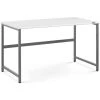 FROMM & STARCK Table D'Ordinateur Bureau Travail À Domicile Bureau PC 120 X 60 Cm Blanc / Gris - Blanc -France Bureau Soldes 2022 56477577 1