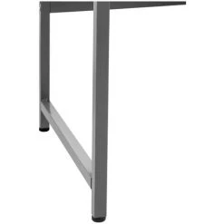 FROMM & STARCK Table D'Ordinateur Bureau Travail À Domicile Bureau PC 120 X 60 Cm Blanc / Gris - Blanc -France Bureau Soldes 2022 56477577 3