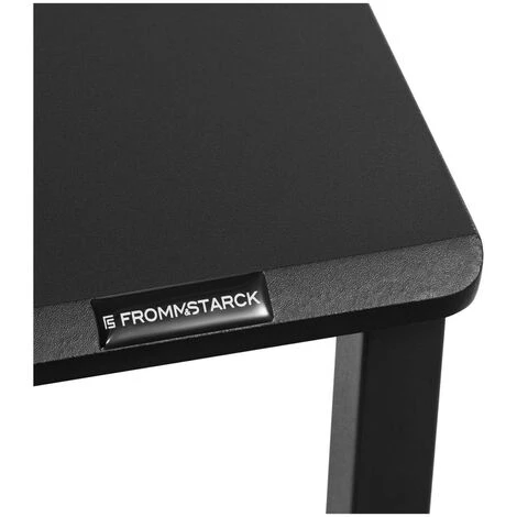 FROMM & STARCK Table D'Ordinateur Bureau Travail À Domicile Bureau PC 120 X 60 Cm Blanc - Noir 4 FROMM & STARCK Table D'Ordinateur Bureau Travail À Domicile Bureau PC 120 X 60 Cm Blanc - Noir – Image 2