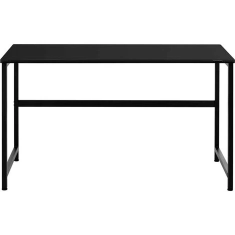 FROMM & STARCK Table D'Ordinateur Bureau Travail À Domicile Bureau PC 120 X 60 Cm Blanc - Noir 6 FROMM & STARCK Table D'Ordinateur Bureau Travail À Domicile Bureau PC 120 X 60 Cm Blanc - Noir – Image 4