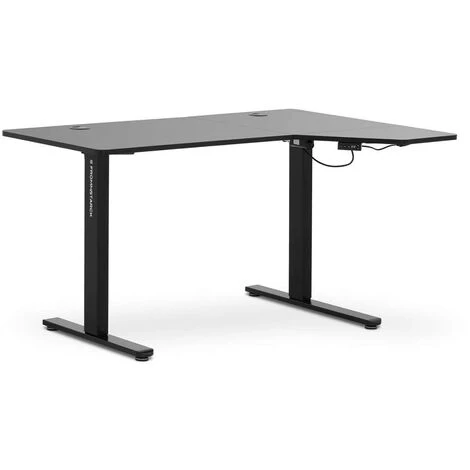 FROMM & STARCK Bureau D'Angle Assis-Debout Réglable Électrique Table En L 72 - 120 Cm Noir - Noir 3 FROMM & STARCK Bureau D'Angle Assis-Debout Réglable Électrique Table En L 72 - 120 Cm Noir - Noir