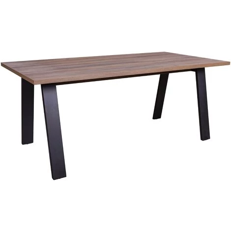 CAESAROO Bureau 180x80 Cm En Chêne Avec Pieds En Métal Peints Gris Anthracite | Chêne Et Gris 5 CAESAROO Bureau 180x80 Cm En Chêne Avec Pieds En Métal Peints Gris Anthracite | Chêne Et Gris – Image 3