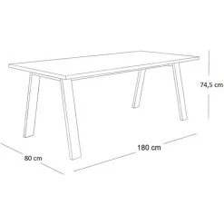 CAESAROO Bureau 180x80 Cm En Chêne Avec Pieds En Métal Peints Gris Anthracite | Chêne Et Gris 11 CAESAROO Bureau 180x80 Cm En Chêne Avec Pieds En Métal Peints Gris Anthracite | Chêne Et Gris -France Bureau Soldes 2022 56501890 5