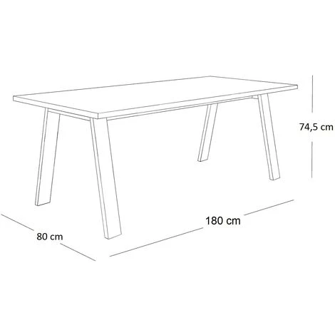 CAESAROO Bureau 180x80 Cm En Chêne Avec Pieds En Métal Peints Gris Anthracite | Chêne Et Gris 7 CAESAROO Bureau 180x80 Cm En Chêne Avec Pieds En Métal Peints Gris Anthracite | Chêne Et Gris – Image 5