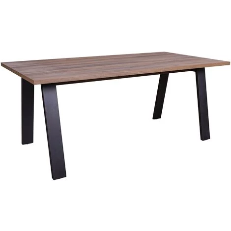 CAESAROO Bureau 240x80 Cm En Chêne Avec Pieds En Métal Peints Gris Anthracite | Chêne Et Gris 5 CAESAROO Bureau 240x80 Cm En Chêne Avec Pieds En Métal Peints Gris Anthracite | Chêne Et Gris – Image 3