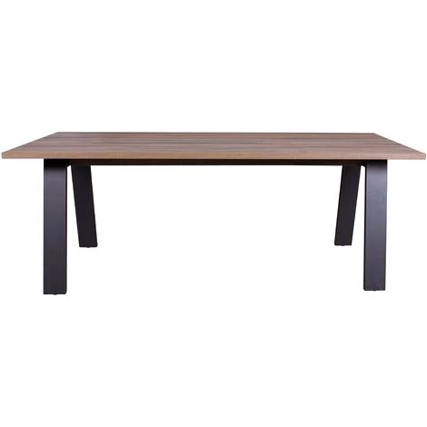 CAESAROO Bureau 240x80 Cm En Chêne Avec Pieds En Métal Peints Gris Anthracite | Chêne Et Gris 6 CAESAROO Bureau 240x80 Cm En Chêne Avec Pieds En Métal Peints Gris Anthracite | Chêne Et Gris – Image 4