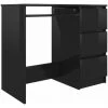 INLIFE Bureau Noir Brillant 90x45x76 Cm Aggloméré 1 INLIFE Bureau Noir Brillant 90x45x76 Cm Aggloméré -France Bureau Soldes 2022 56630172 1