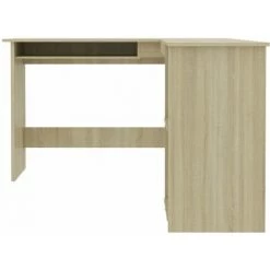 INLIFE Bureau D'angle Forme De L Chêne Sonoma 120x140x75 Cm Aggloméré -France Bureau Soldes 2022 56630240 4