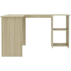 INLIFE Bureau D'angle Forme De L Chêne Sonoma 120x140x75 Cm Aggloméré -France Bureau Soldes 2022 56630240 5