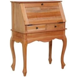 INLIFE Bureau Secrétaire 78x42x103 Cm Bois D'acajou Massif