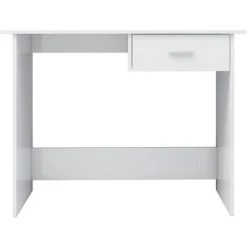 INLIFE Bureau Blanc Brillant 100 X 50 X 76 Cm Aggloméré -France Bureau Soldes 2022 56630809 4