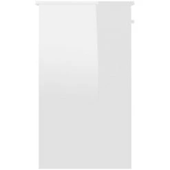 INLIFE Bureau Blanc Brillant 90x45x76 Cm Aggloméré -France Bureau Soldes 2022 56630991 5