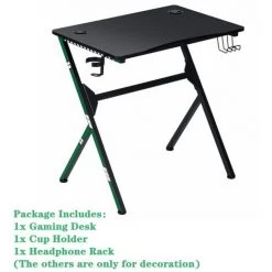 DMTOOL GAMING DESK Bureau Gamer E-sport En Forme De Y 75x75x50cm-Vert -France Bureau Soldes 2022 57055839 4