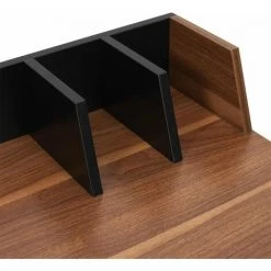 Paris Prix - Bureau Design "brice" 90cm Marron & Noir -France Bureau Soldes 2022 57074779 4