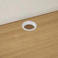 ATMOSPHERA, CRŽATEUR D'INTŽRIEUR Bureau Design "Vrelo" 113cm Blanc & Naturel -France Bureau Soldes 2022 57075910 2