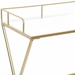 ATMOSPHERA, CRŽATEUR D'INTŽRIEUR Bureau En Verre Trempé Design "Artif" 95cm Or -France Bureau Soldes 2022 57075930 2