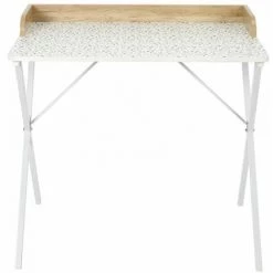 Paris Prix - Bureau Design "terrazzo" 84cm Beige & Blanc -France Bureau Soldes 2022 57077140 2