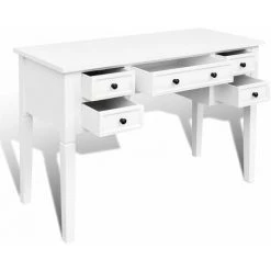NOVA Table De Bureau PC Schrito Avec Des Tiroirs élégants Différentes Couleurs Bureau Blanc à 5 Tiroirs Couleur : BLANCHE -France Bureau Soldes 2022 57092060 3