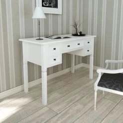 NOVA Table De Bureau PC Schrito Avec Des Tiroirs élégants Différentes Couleurs Bureau Blanc à 5 Tiroirs Couleur : BLANCHE -France Bureau Soldes 2022 57092060 5