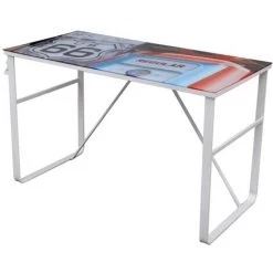 NOVA Modèle De Bureau Rectangulaire USA Iron Frame En Verre Supérieur 120x60x75cm Bureau Rectangulaire Unique -France Bureau Soldes 2022 57096566 3