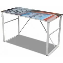 NOVA Modèle De Bureau Rectangulaire USA Iron Frame En Verre Supérieur 120x60x75cm Bureau Rectangulaire Unique -France Bureau Soldes 2022 57096566 5