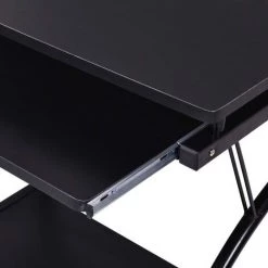 GIANTEX Bureau Pour Ordinateur Avec Plateau De Clavier Mobile,Support D'UnitE Centrale Et Repose-Pieds REglable En Hauteur,70X48X75 -France Bureau Soldes 2022 57240390 3