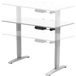 Bureau électrique Visalia à Hauteur Réglable 73 - 118 Cm Rectangulaire Blanc [pro.tec] -France Bureau Soldes 2022 57356557 4