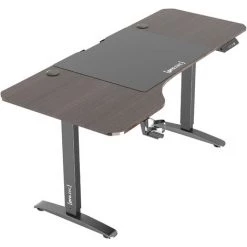 Bureau électrique Oxnard à Hauteur Réglable 73 - 118 Cm En Forme De L Effet Noyer [pro.tec] -France Bureau Soldes 2022 57356577 5