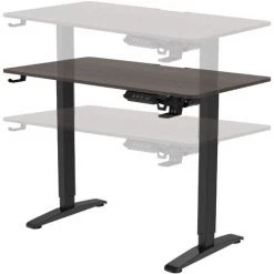 Bureau électrique Visalia à Hauteur Réglable 73 - 118 Cm Rectangulaire Effet Noyer [pro.tec] -France Bureau Soldes 2022 57356580 4