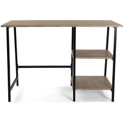 Versa Parawa Bureau Informatique Table D'étude Pour Ordinateur, 75x50x110cm - Marron Et Noir 5 Versa Parawa Bureau Informatique Table D'étude Pour Ordinateur, 75x50x110cm - Marron Et Noir – Image 3