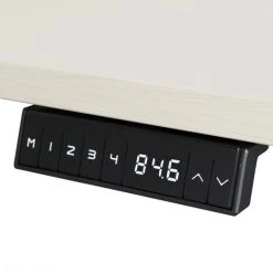 SEDERO Bureau Double électrique Réglable - 140 X 80 Cm - 2 Moteurs Doubles - Noir/Chêne Clair -France Bureau Soldes 2022 57680929 3