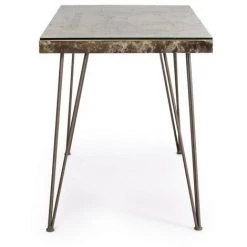 WEBMARKETPOINT Bureau Béton Et Métal Atlantide 130 X 65 Cm -France Bureau Soldes 2022 57749310 3