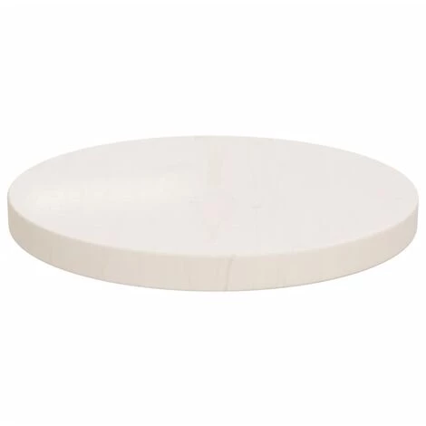 YOUTHUP Dessus De Table Blanc Ø30x2,5 Cm Bois De Pin Massif - Blanc 4 YOUTHUP Dessus De Table Blanc Ø30x2,5 Cm Bois De Pin Massif - Blanc – Image 2