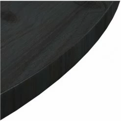 YOUTHUP Dessus De Table Noir Ø80x2,5 Cm Bois De Pin Massif - Noir -France Bureau Soldes 2022 57778370 4
