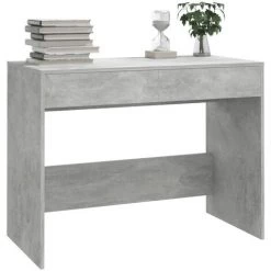 TRUE DEAL Bureau Gris Béton 101x50x76,5 Cm Aggloméré -France Bureau Soldes 2022 57842838 4