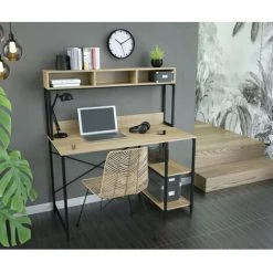 AUTRES Bureau 3 Niches En Metal - L 120 X P 62 X H 134 Cm - LEEDS -France Bureau Soldes 2022 57867264 3