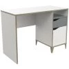 Bureau Scandinave 1 Porte 1 Tiroir 1 Niche L106,6 Cm - Genius - Calicosy - Blanc Mat/gris Clair 2 Bureau Scandinave 1 Porte 1 Tiroir 1 Niche L106,6 Cm - Genius - Calicosy - Blanc Mat/gris Clair -France Bureau Soldes 2022 58154211 1
