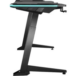 TECTAKE Bureau HEMINGWAY Réglable En Hauteur Électrique 130x 67,2x 72-121cm - Table De Gaming Réglable En Hauteur Avec éclairage LED, Bureau De Gaming, Table D’ordinateur - Noir -France Bureau Soldes 2022 58238491 5