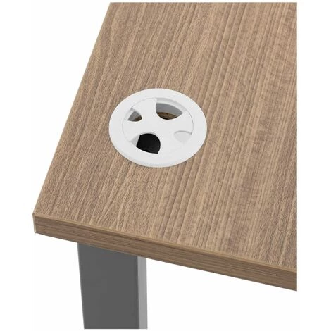 FROMM & STARCK Table D'Ordinateur Bureau Travail À Domicile Bureau PC 120 X 60 Cm Marron/Gris - Noir, Gris 4 FROMM & STARCK Table D'Ordinateur Bureau Travail À Domicile Bureau PC 120 X 60 Cm Marron/Gris - Noir, Gris – Image 2